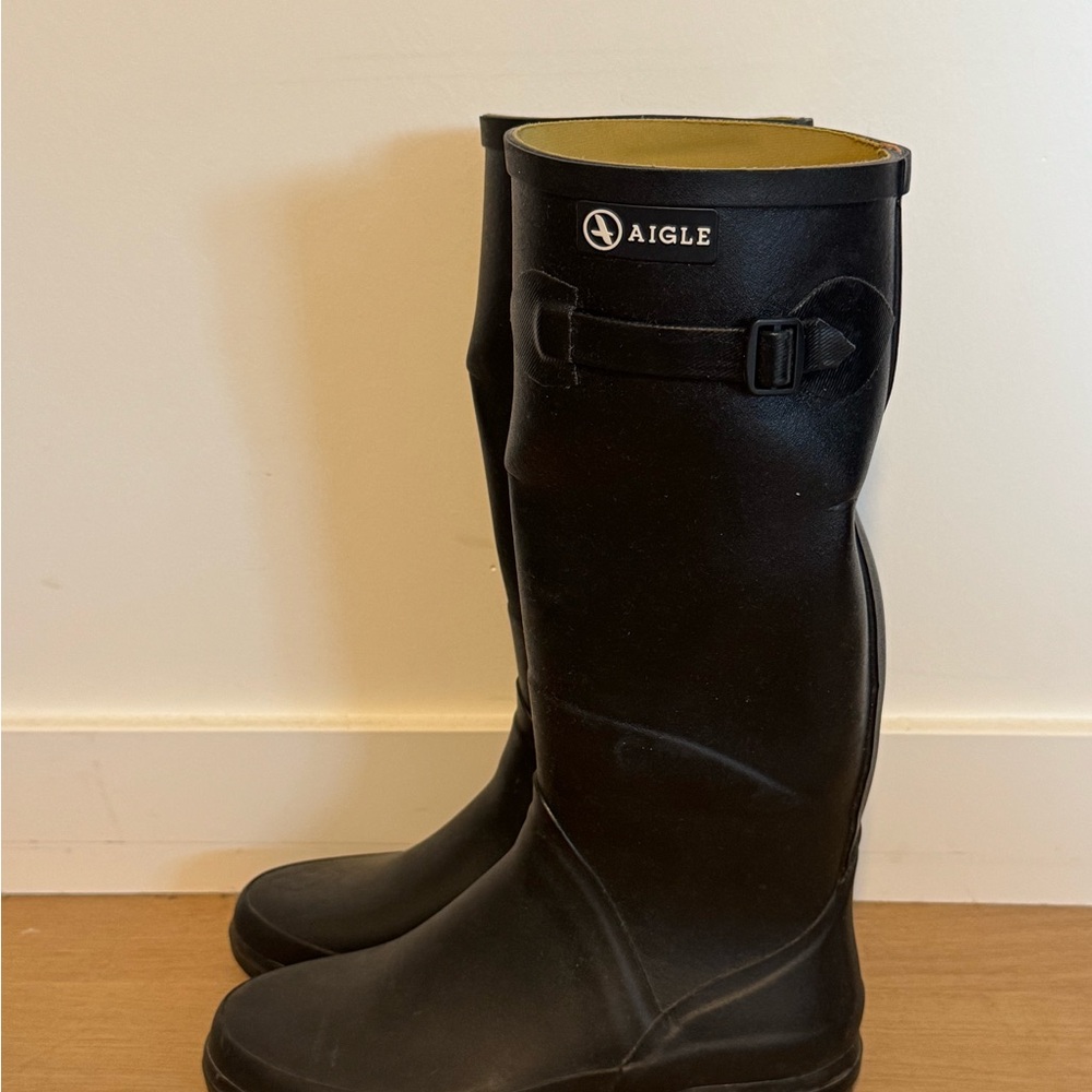 Aigle Classic Black Boots